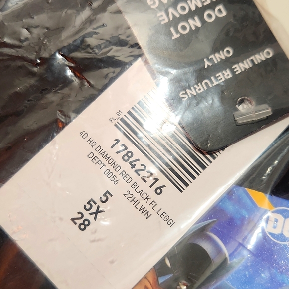 ♥️NWT VINTAGE TORRID LEGGING HARLEY QUINN COSPLAY FULL LENGTH SIZE 5X HALLOWEEN - Picture 5 of 9